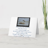 HÉRON BLEU MANGEANT une carte de voeux de ~ de (Dos)