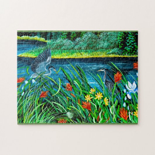 Heron bleu @Todd Lake Puzzle (Horizontal)