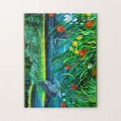 Heron bleu @Todd Lake Puzzle (Vertical)