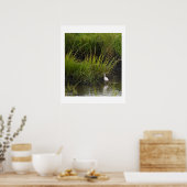 Heron dans le Marsh Poster (Cuisine)