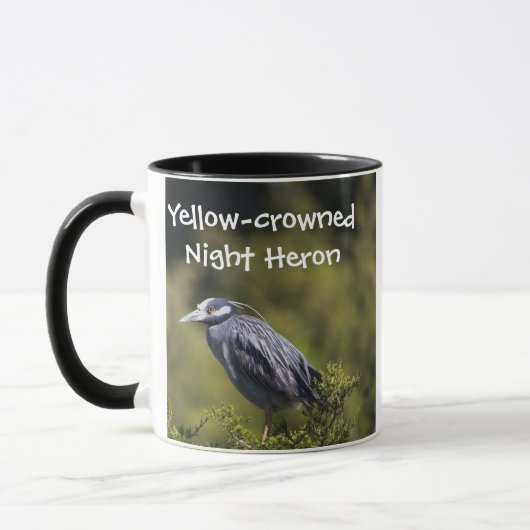 Héron de nuit à couronne jaune Mug (Gauche)