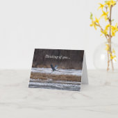 Heron Enlève La Pensée De Vous Carte (Fleur jaune)