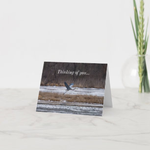 Heron Enlève La Pensée De Vous Carte