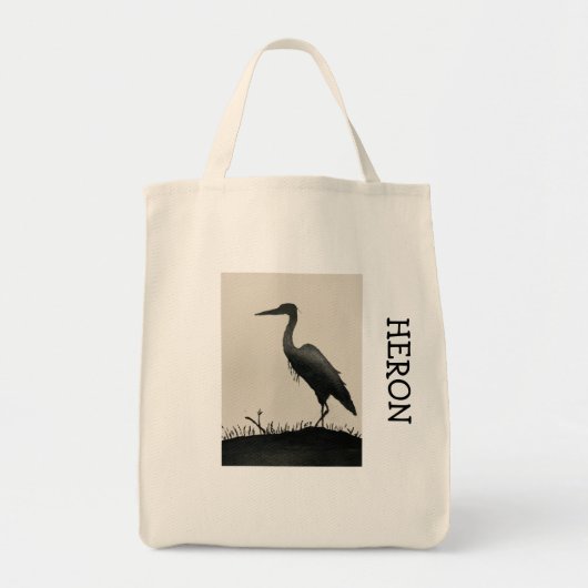 Heron Grocery Canvas tas (Voorkant)