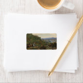 Heron Hawking Onder Stirling Kasteel C1690 Etiket (Insitu)