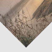 Heron Heaven - Landschap op het meer Tissuepapier (Detail)