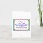 Heron in Reeds Note Kaart (Achterkant)