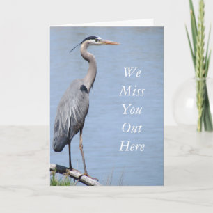 Heron krijgen goed Wenskaart Sjabloon