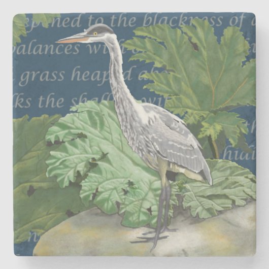 Heron Marble Onderzetter (Voorkant)