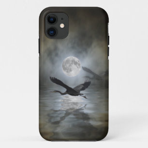 Heron Moon Fantasy iPhone Case