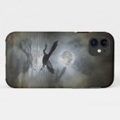 Heron Moon Fantasy iPhone Case (Achterkant (horizontaal))