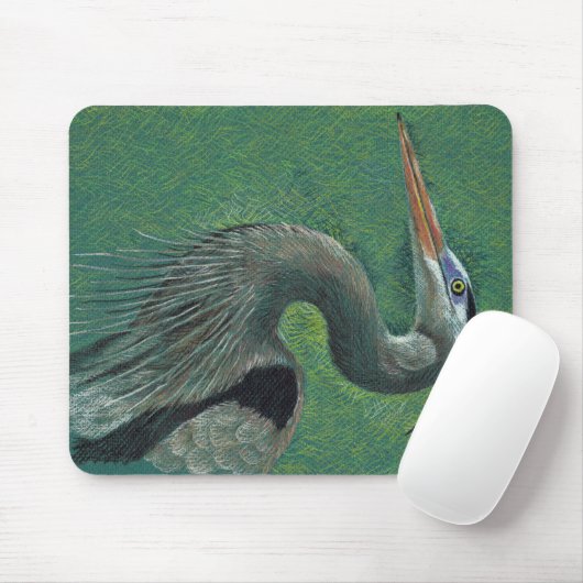 Heron mousepad muismat (Met muis)