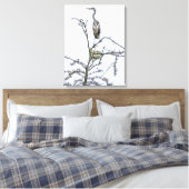 Heron op een boom uitzicht canvas print (Insitu (Slaapkamer))