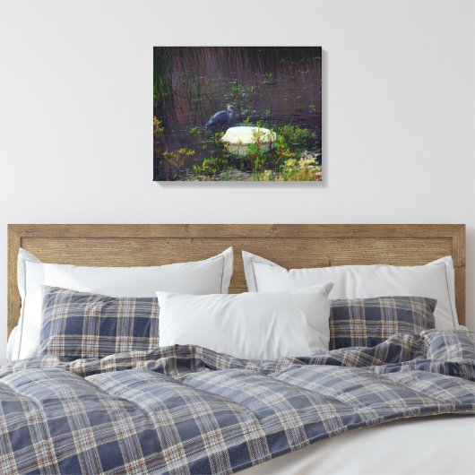 Heron P9687 Canvas Afdruk (Insitu (Slaapkamer))