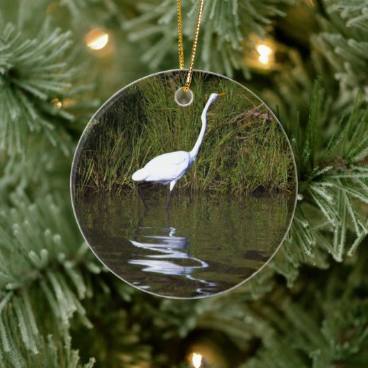 Heron Photo Keramisch Ornament (Boom)