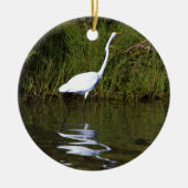 Heron Photo Keramisch Ornament (Voorkant)