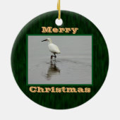 Heron Photo Keramisch Ornament (Achterkant)