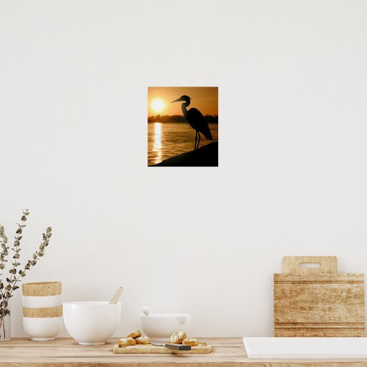 Heron Poster (Keuken)