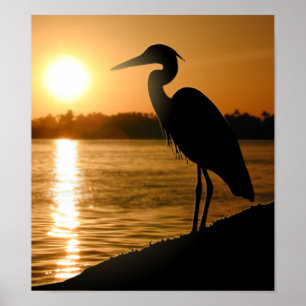 Heron Poster