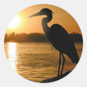 Heron Ronde Sticker