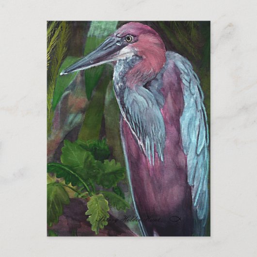 Heron Standing Alone 2 Briefkaart (Voorkant)