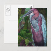 Heron Standing Alone 2 Carte Postale (Devant / Derrière)