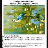 Heron Staning Tussen Waterlelies EF1L Decoupage Tissuepapier