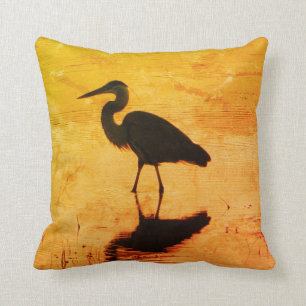 Heron Sunset Pillow Kussen