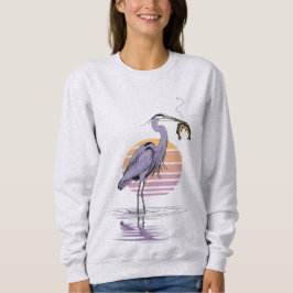 Heron Sunset Scene – Women’s Sweatshirt