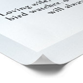 Heron Vogel Liefhebber Viering van het Leven Foto Poster (Hoek)