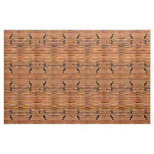 Hérons au tissu de coucher du soleil