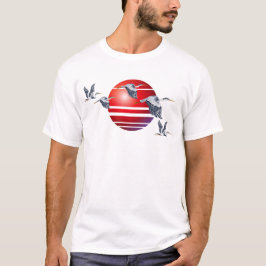 Herons en Sun T-Shirt