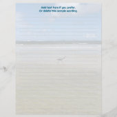 Hérons et oiseaux de rivage sur papier à lettres L (Devant)