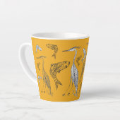 Hérons et poissons 12 oz. Mug (Angle gauche)