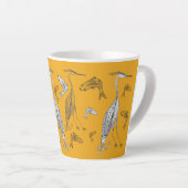 Hérons et poissons 12 oz. Mug (Angle droit)