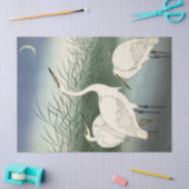 Herons in Shallow Water door Ohara Koson Tissuepapier (Craft)