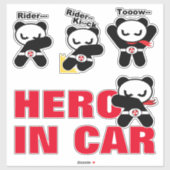 heropandbear sticker (Vel)