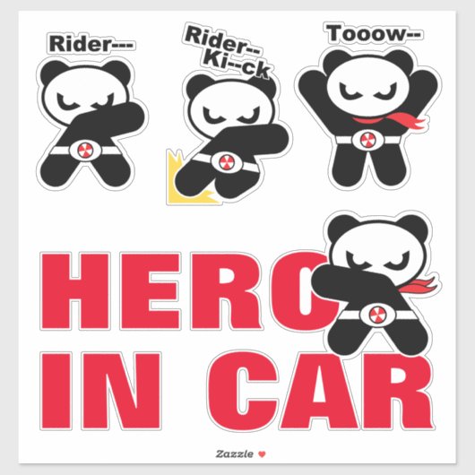 heropandbear sticker (Vel)