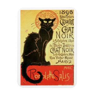 Heropening van het Chat Noir Cabaret, 1896 (kleur Magneet