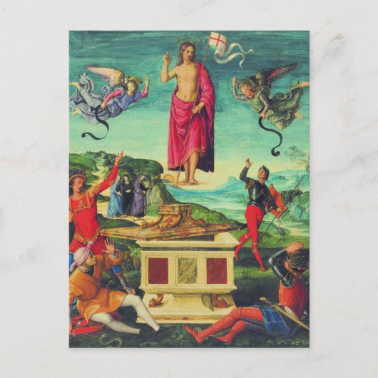 Heropleving van Jezus Christus door Raphael Briefkaart (Voorkant)
