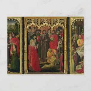 Heropleving van Lazarus Triptych; de opkomst van L Briefkaart