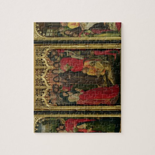 Heropleving van Lazarus Triptych; De verhoging van Legpuzzel (Verticaal)