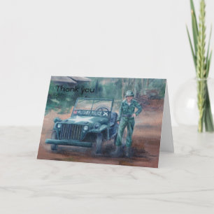 Héros de la guerre de Corée Carte de remerciements