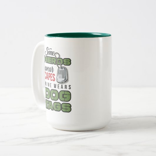 Héros de l'armée, café Mug (Devant gauche)