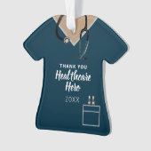 Héros de soins de santé Merci Blue Scrub Personnal (devant)