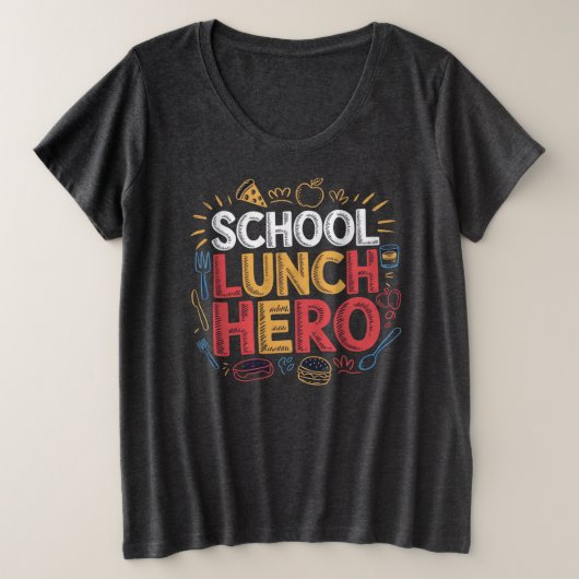 Héros du déjeuner scolaire (Design devant)