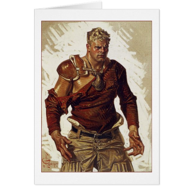 Héros du football par Joseph Leyendecker (Devant)