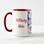 Héros Militaire Weimaraner Café Mug (Gauche)