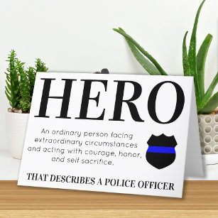 Héros policier Merci de l'application de la loi