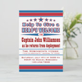 Hero's welkome uitnodiging tot thuiskomst (Staand voorkant)